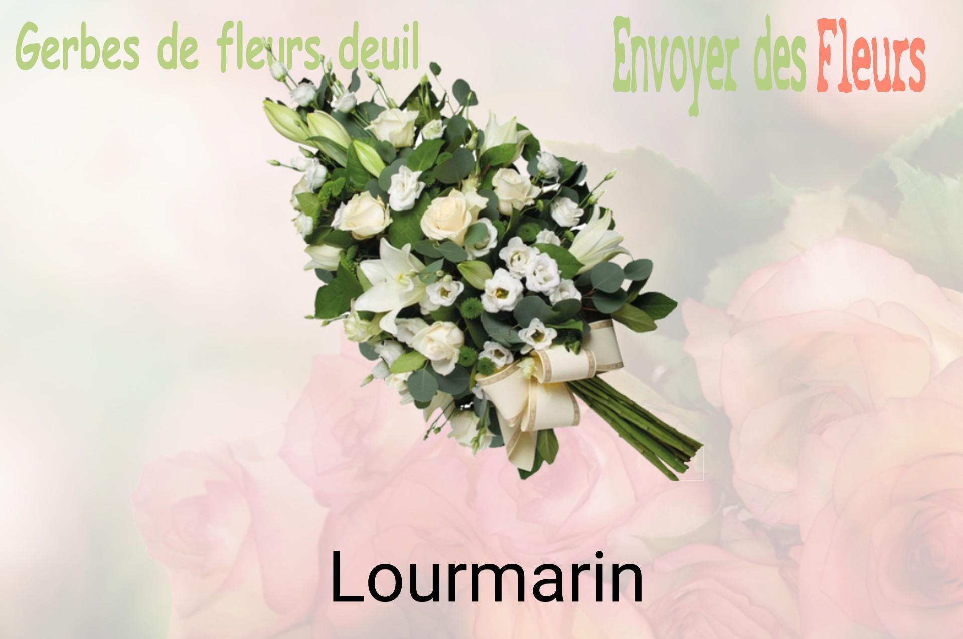 Gerbe de fleurs de deuil livrée à Lourmarin